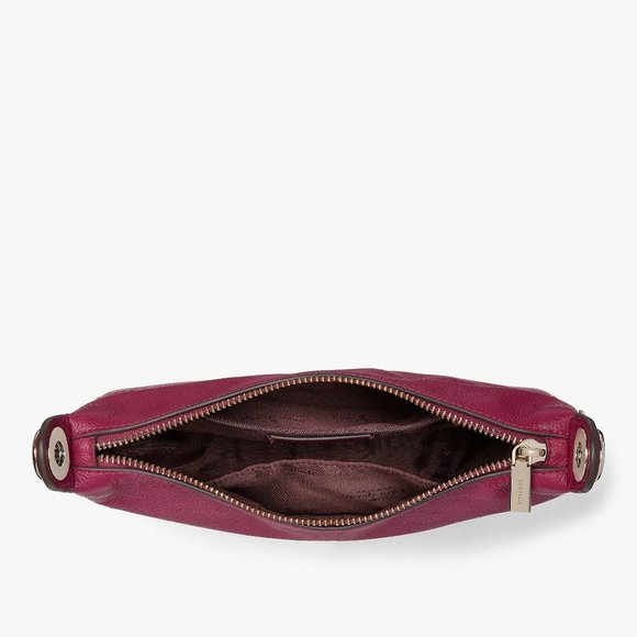 New Kate Spade Rosie Small Crossbody Pebbled Leather Dark Raspberry - Picture 4 of 5